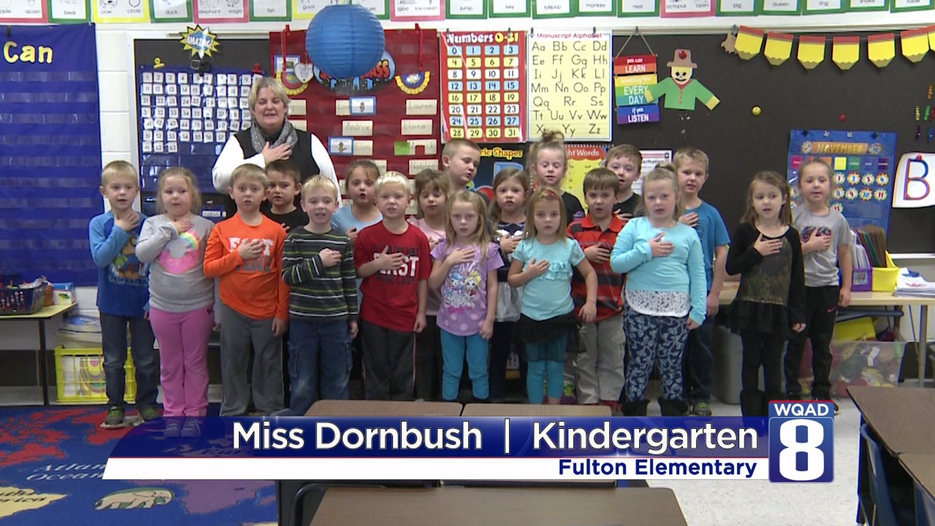 Pledge Fulton Miss Dornbush Kindergarten