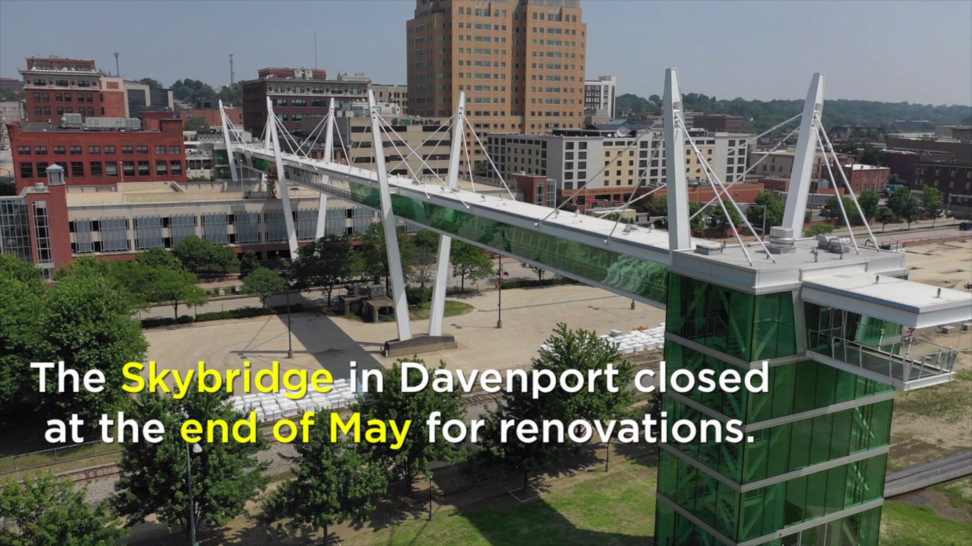 What renovations are happening to the Davenport Skybridge