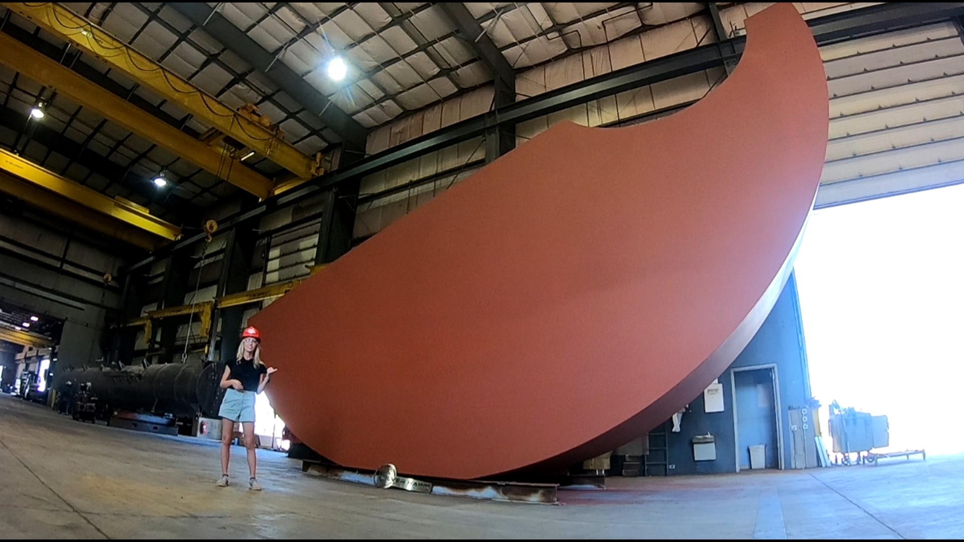 NEWS 8 EXCLUSIVE: The 40-foot long, 16,000 pound watermelon is nearly complete! After a few weeks of painting, it'll be installed on Muscatine's riverfront.