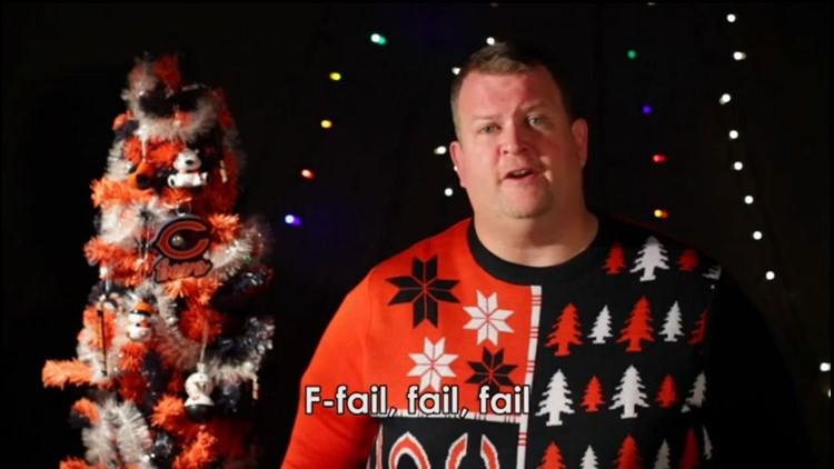 Viral Video Bears fan sets his frustration to holiday