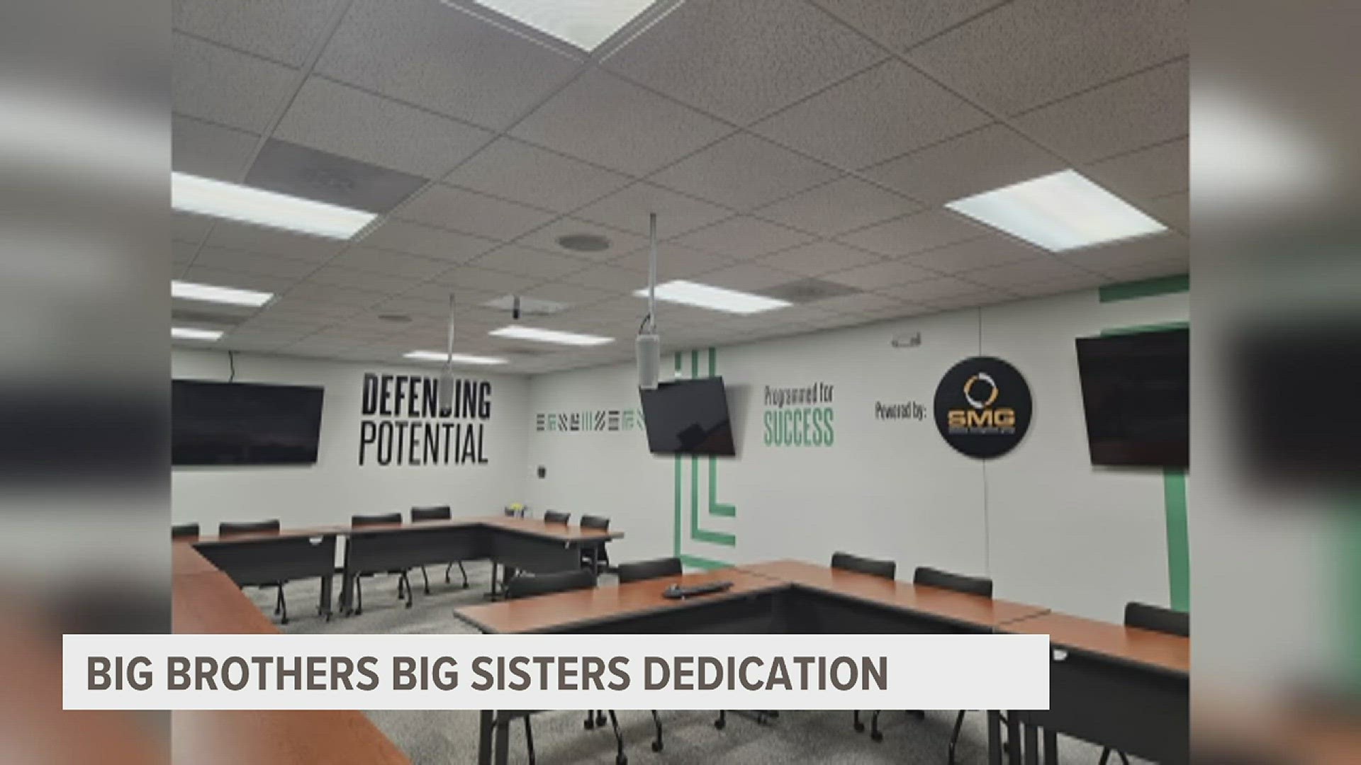 Big Brothers Big Sisters held a dedication for their "Big Room" and Optimist Plaza Tuesday. The space was made possible by donors and will be open to the public.