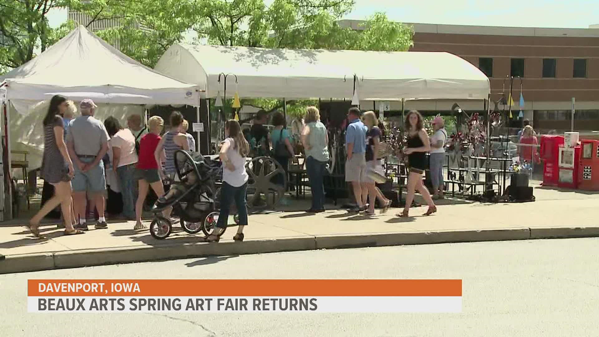The art fair, a Mother's Day tradition, will take place May 7-8 at the Mississippi Valley Fairgrounds.
