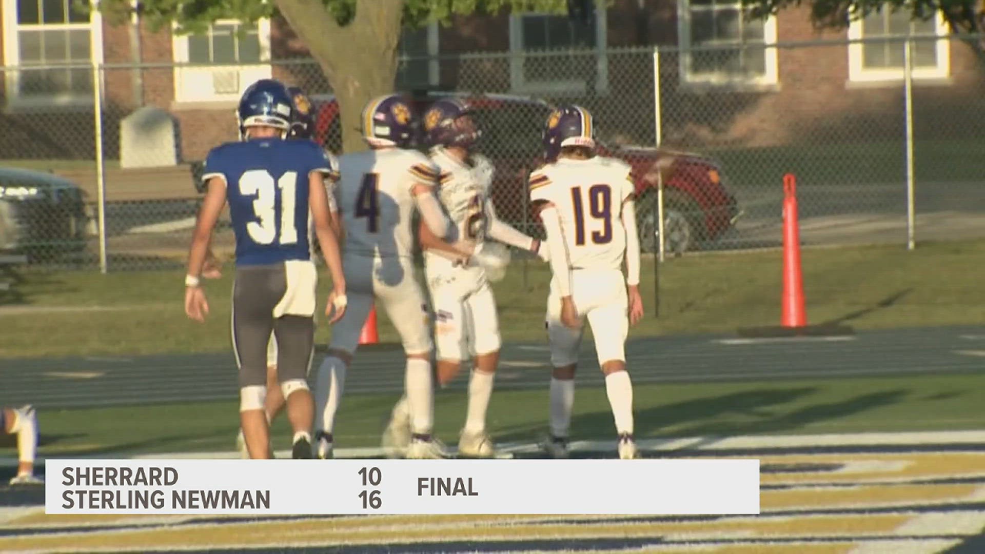 Sterling Newman would move to 2-o on the season with a 16-10 win over Sherrard. The Tigers are no 0-2 on the year.