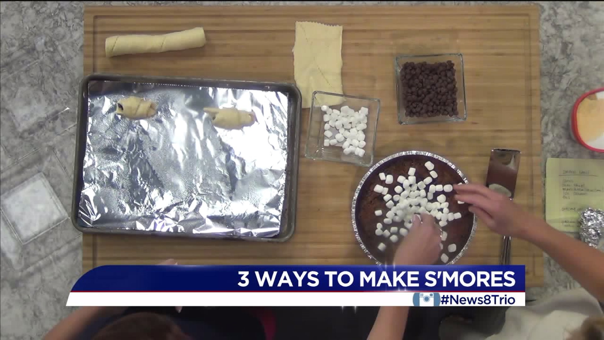 NEWS 8 TRIO `Smores without the camp fire