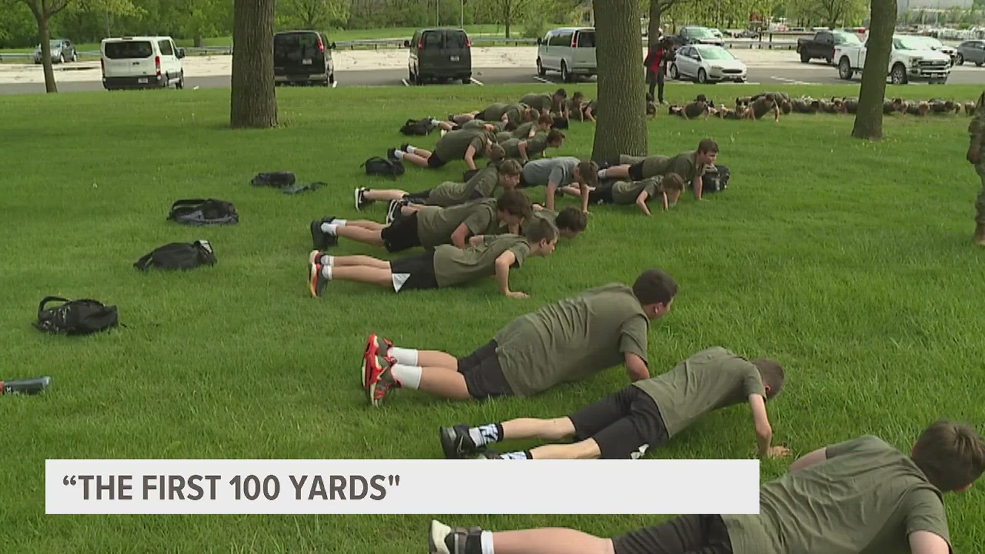 Alleman football and US Army go 'the first 100 yards'