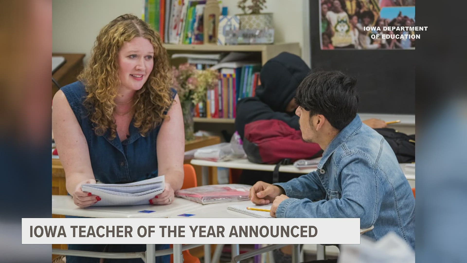 Ann Mincks is a high school teacher at Hoover High School. This year she's been selected as the 2024 Iowa Teacher of the Year for her excellence in the classroom.