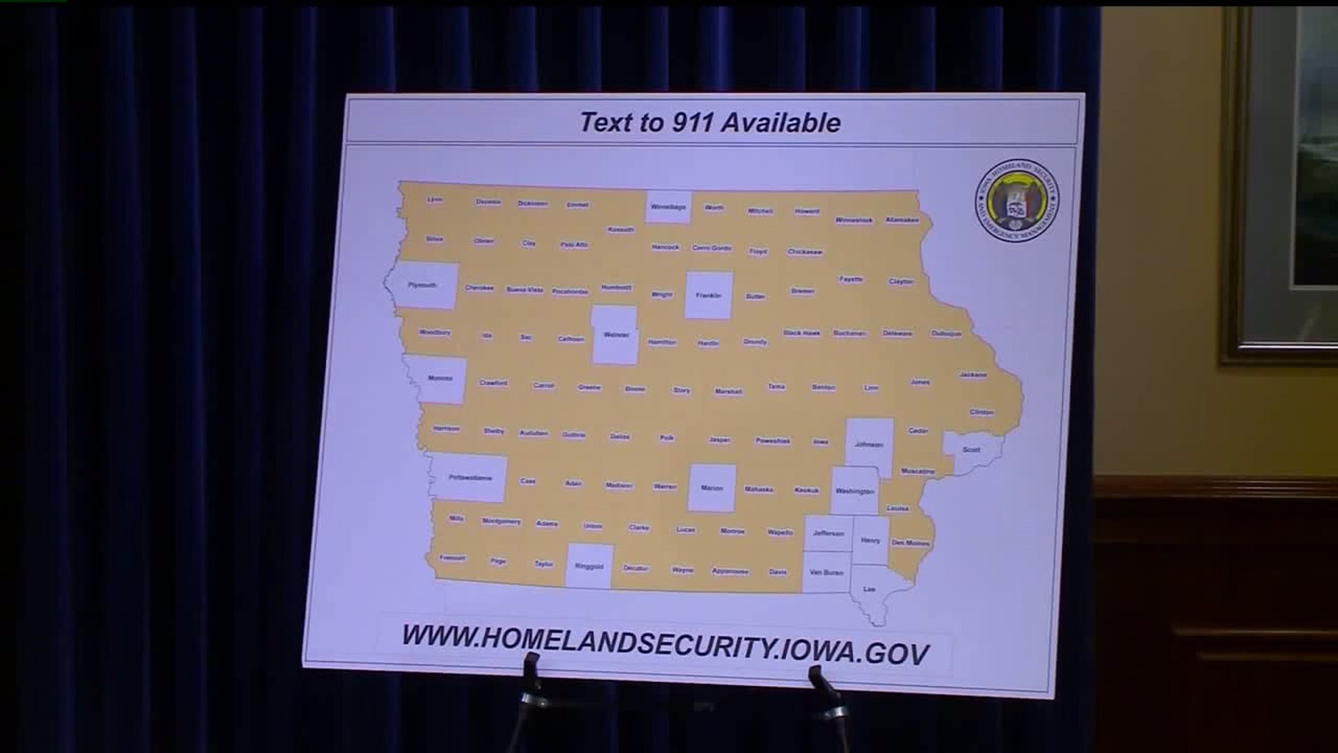Text to 911 in Iowa