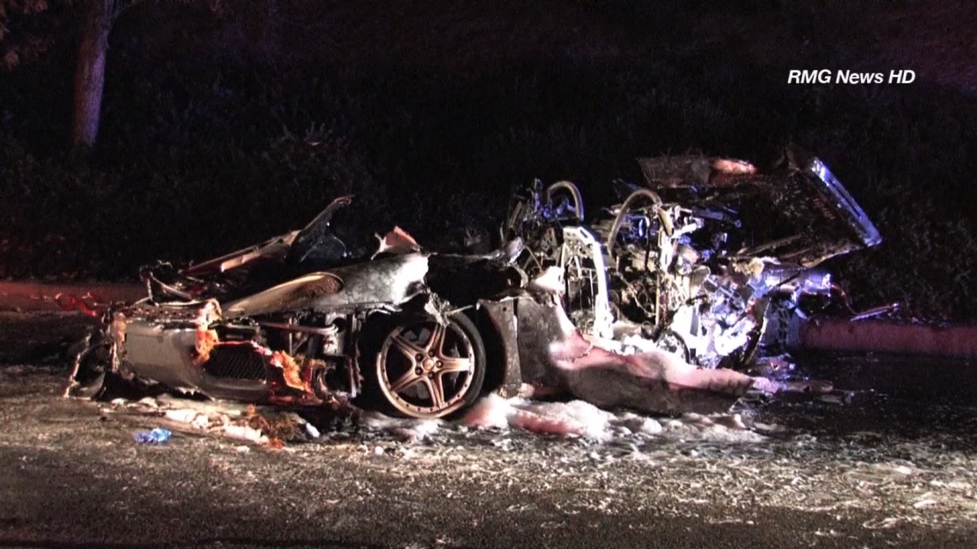 Occupants somehow survive fiery crash that destroys Ferrari | wqad.com