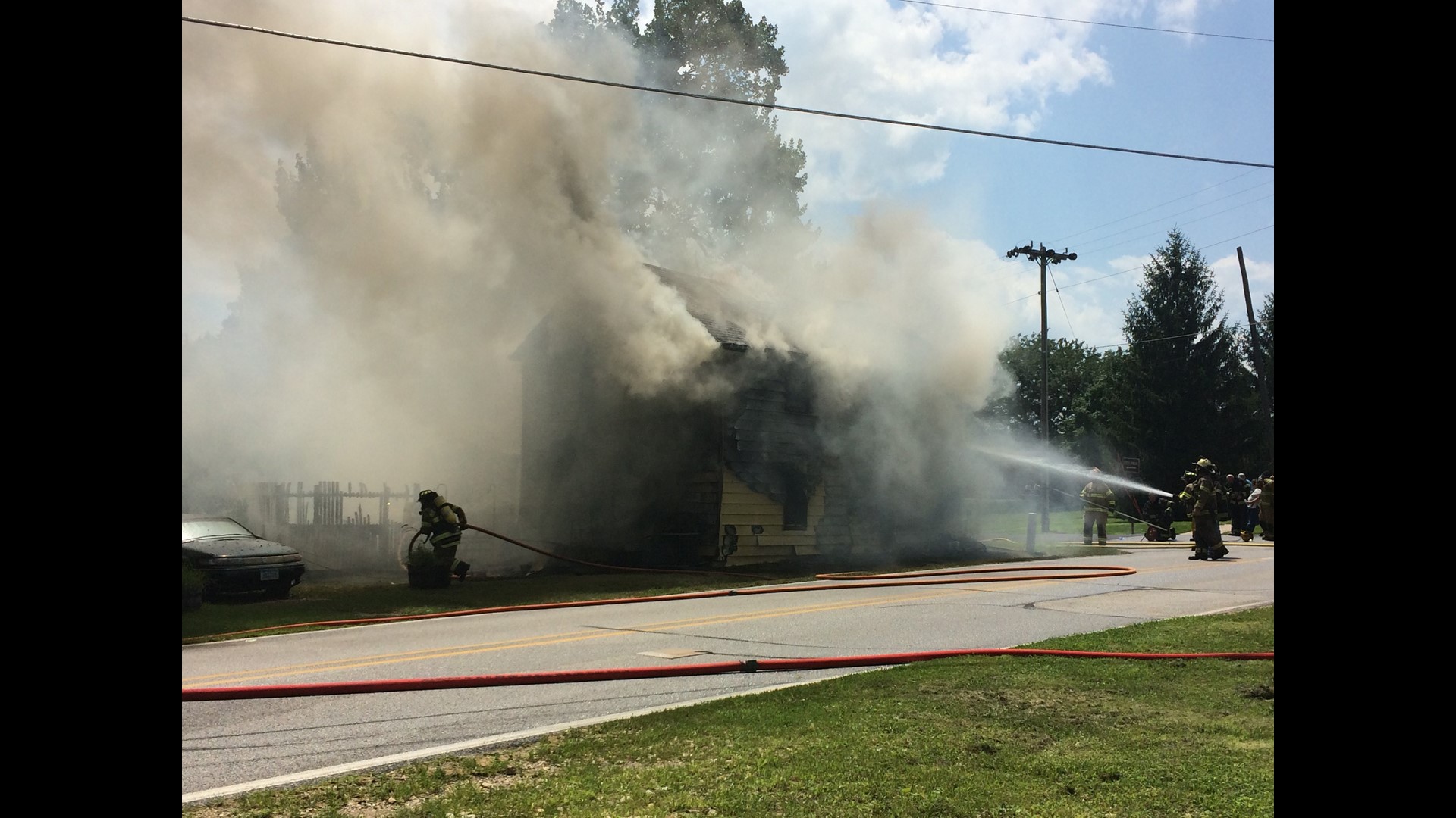 Explosions and fire at house in Princeton, Iowa