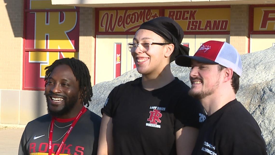 Girl wrestler heading to state for the first time in Rock Island High School history