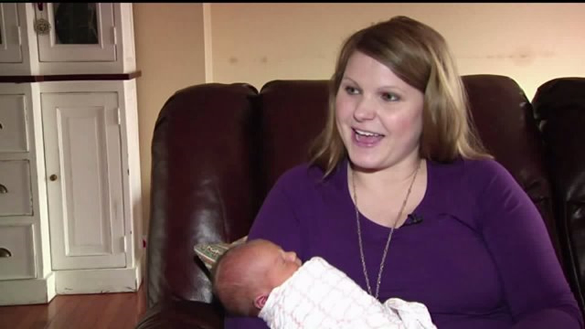 Nurse delivers her own baby