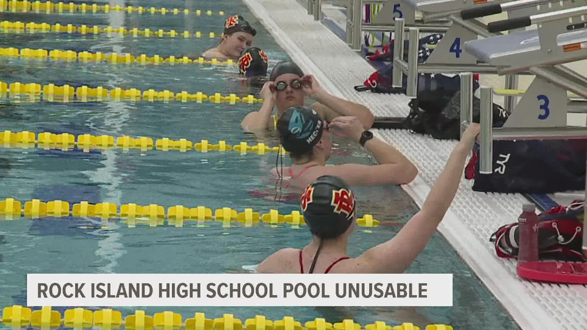 Students are forced to find their own transportation to swim practice at different locations