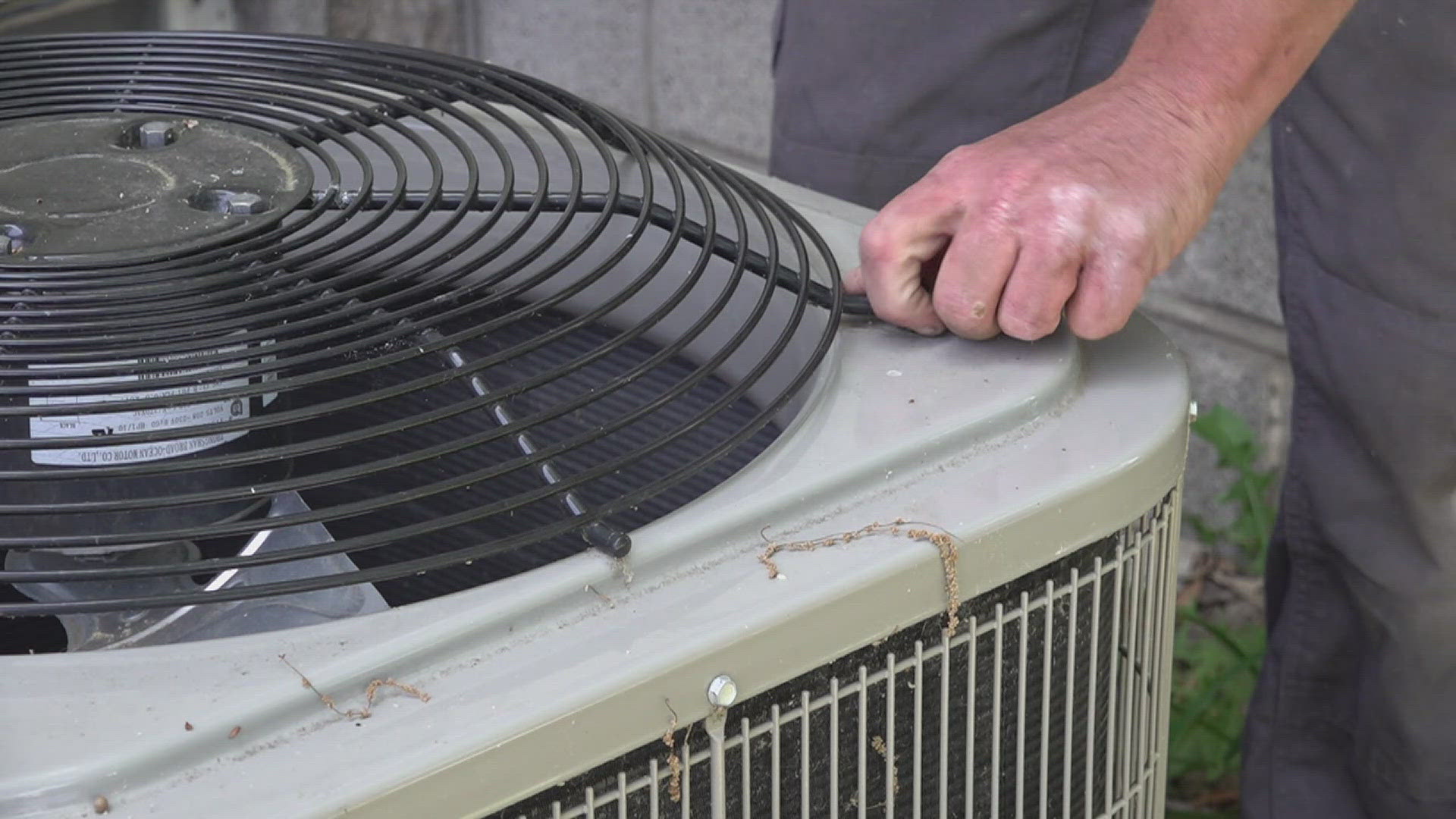 Experts recommend replacing your air filter at least four times a year and hosing down the AC unit once a year.