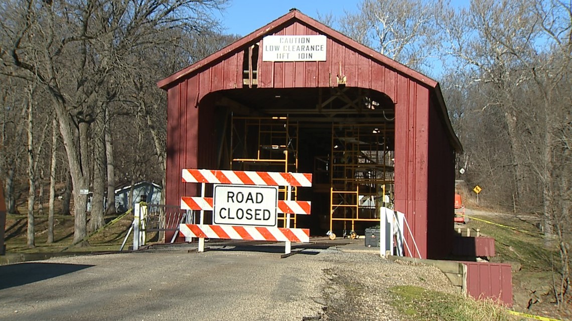 IDOT begins temporary repairs of historic Red Covered Bridge - Vimarsana News