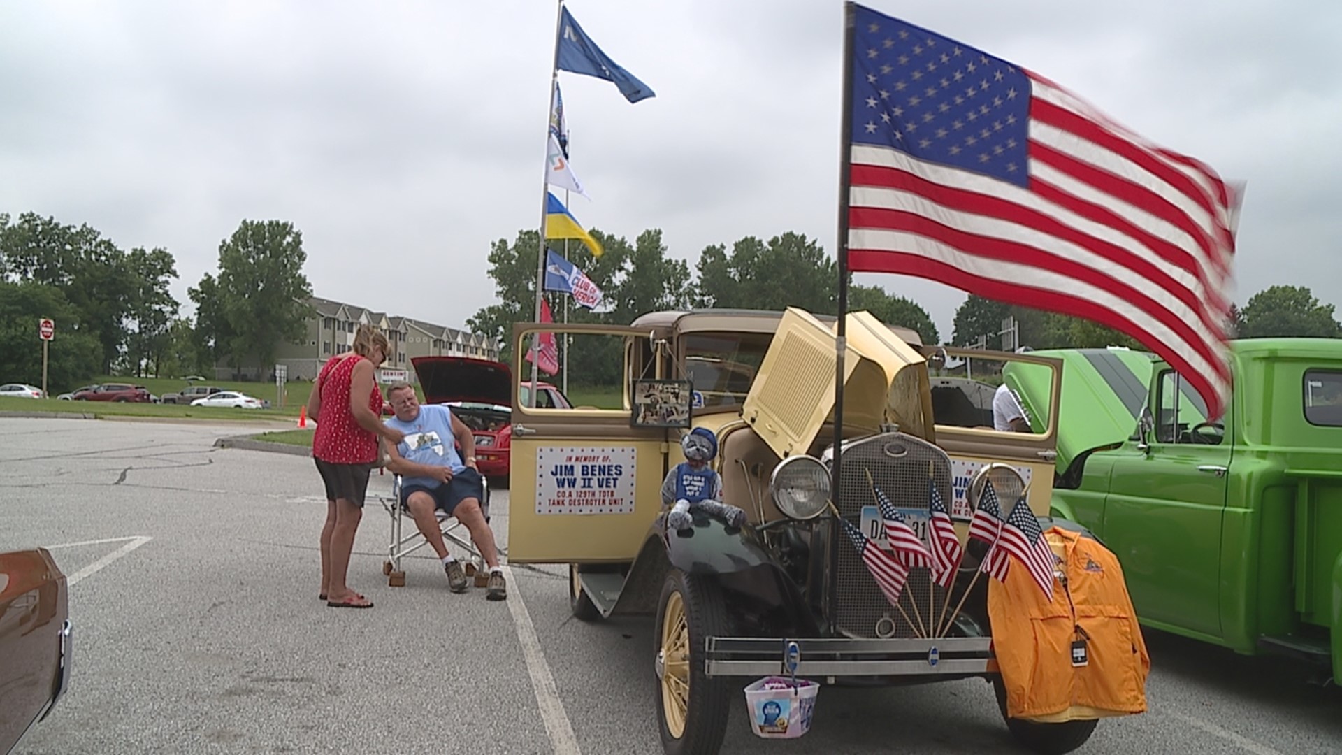 The car show held on Saturday, July 16, was a fundraiser for the Quad Cities Veterans Outreach Center.