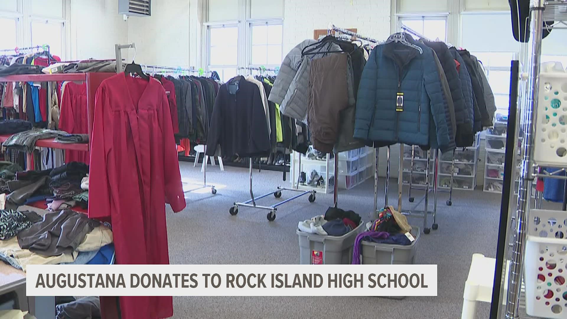 Rocky's Resource Room provides high school students and families with necessities, including toiletries, clothes, bags and more.
