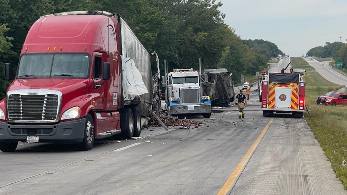 I-80 Semi Accident Leaves Fiery Scene, Injury | Wqad.com