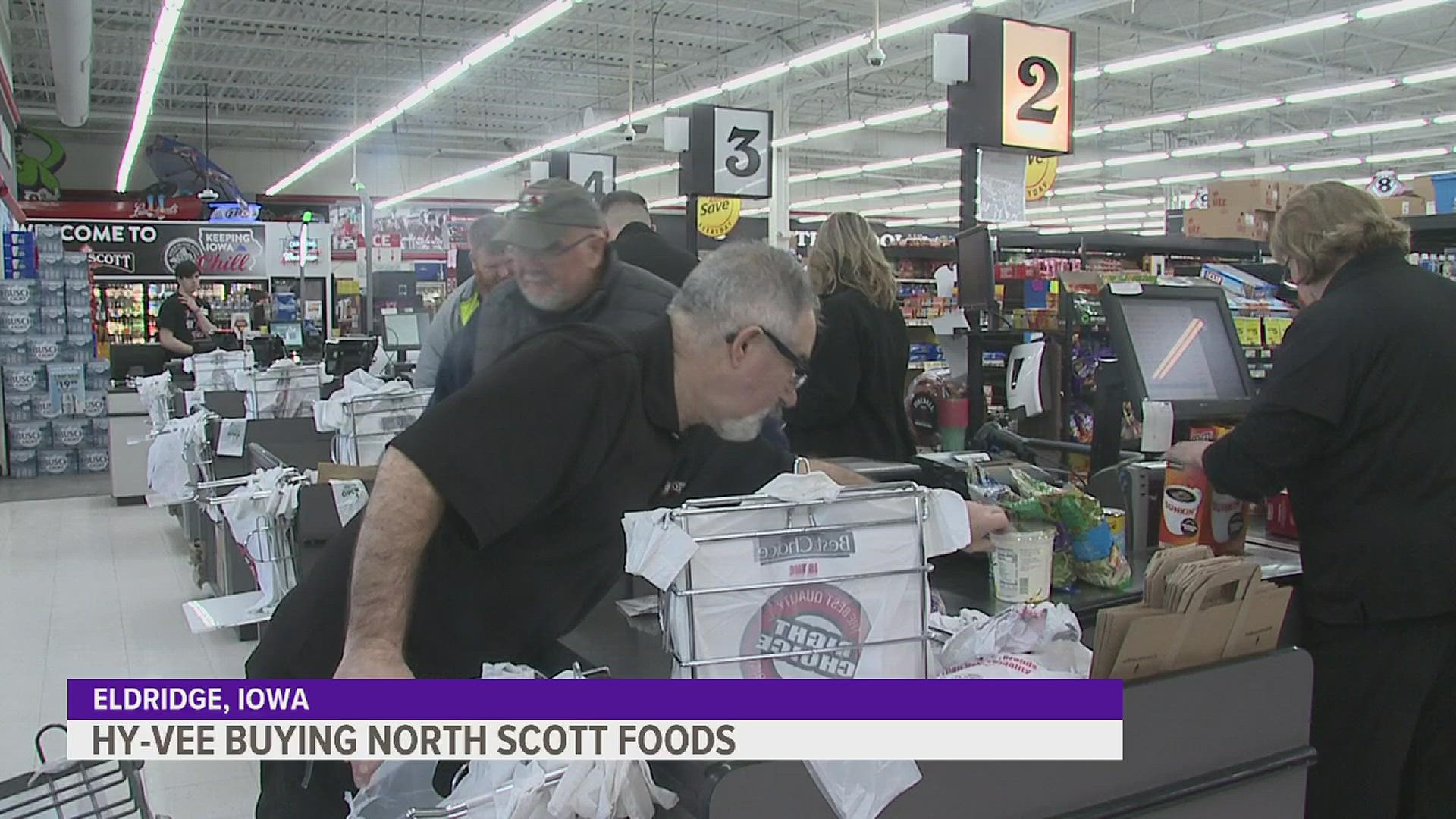 According to North Scott Foods owner Steve Grolmus, the deal is expected to be finalized sometime in early April.