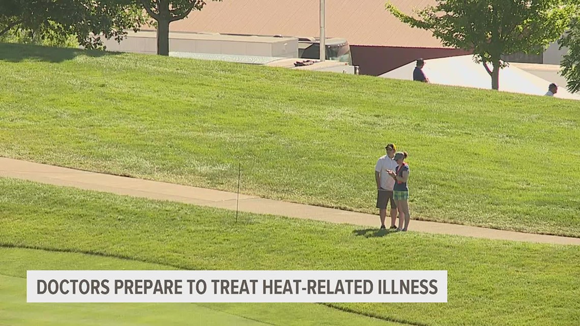 UnityPoint doctors prepare to treat heat-released illness at John Deere Classic