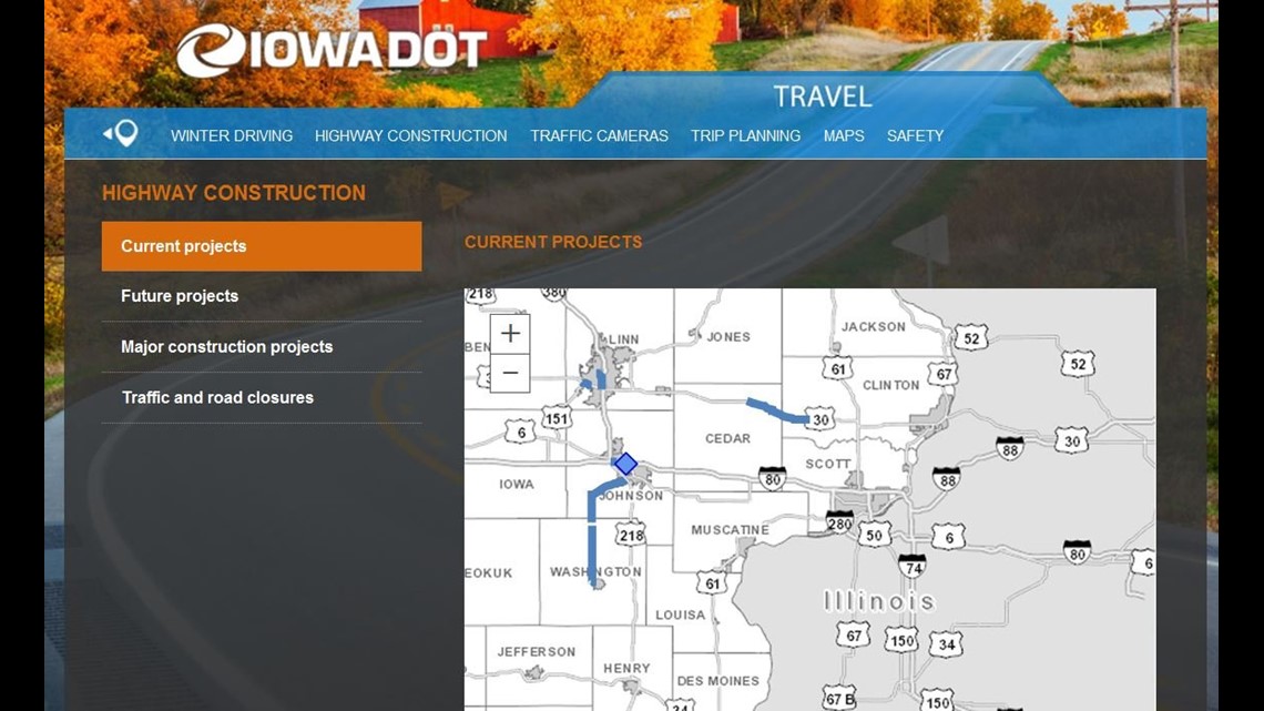 How you can find construction before you hit the road in Iowa