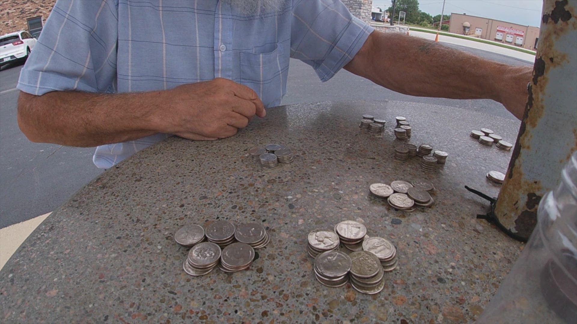Owner Joe Ende said after leaving the bank empty handed, he decided to hold a "Pay Your Age" ice cream promotion to replenish his business' supply of coins.
