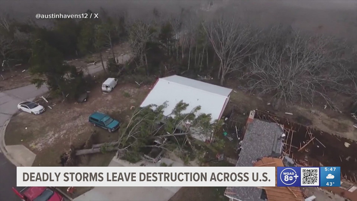 Severe storms sweep through regions across the States | wqad.com