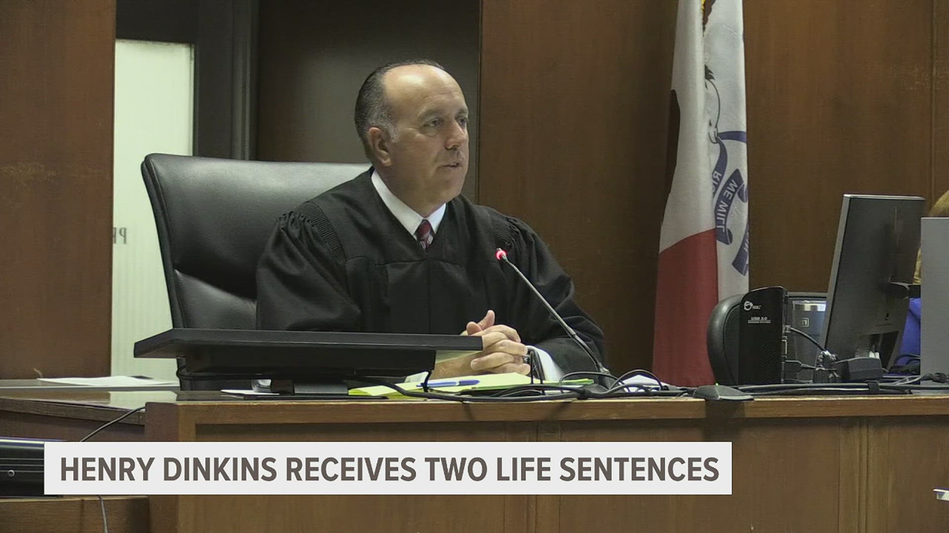 Henry Dinkins will serve two consecutive life sentences with no possibility of parole.