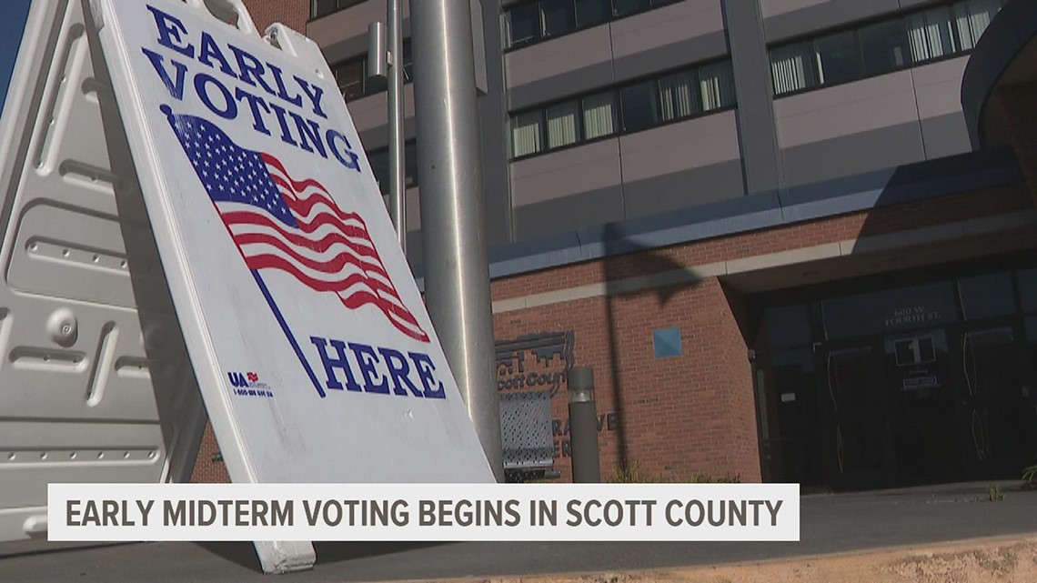 Early midterm voting begins in Scott County Wednesday | wqad.com