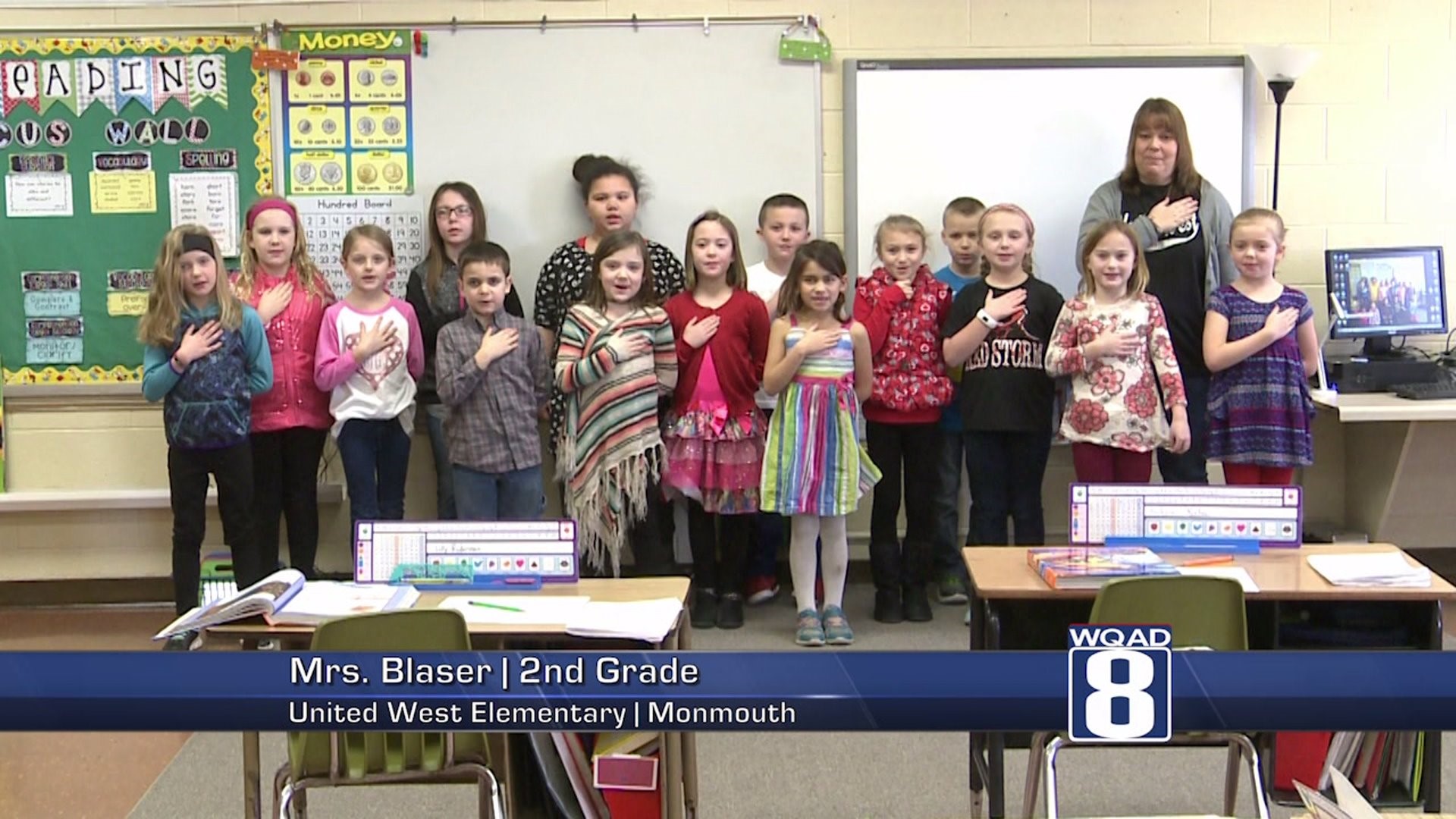The Pledge from Mrs. Blaser`s class at Monmouth United West Elementary