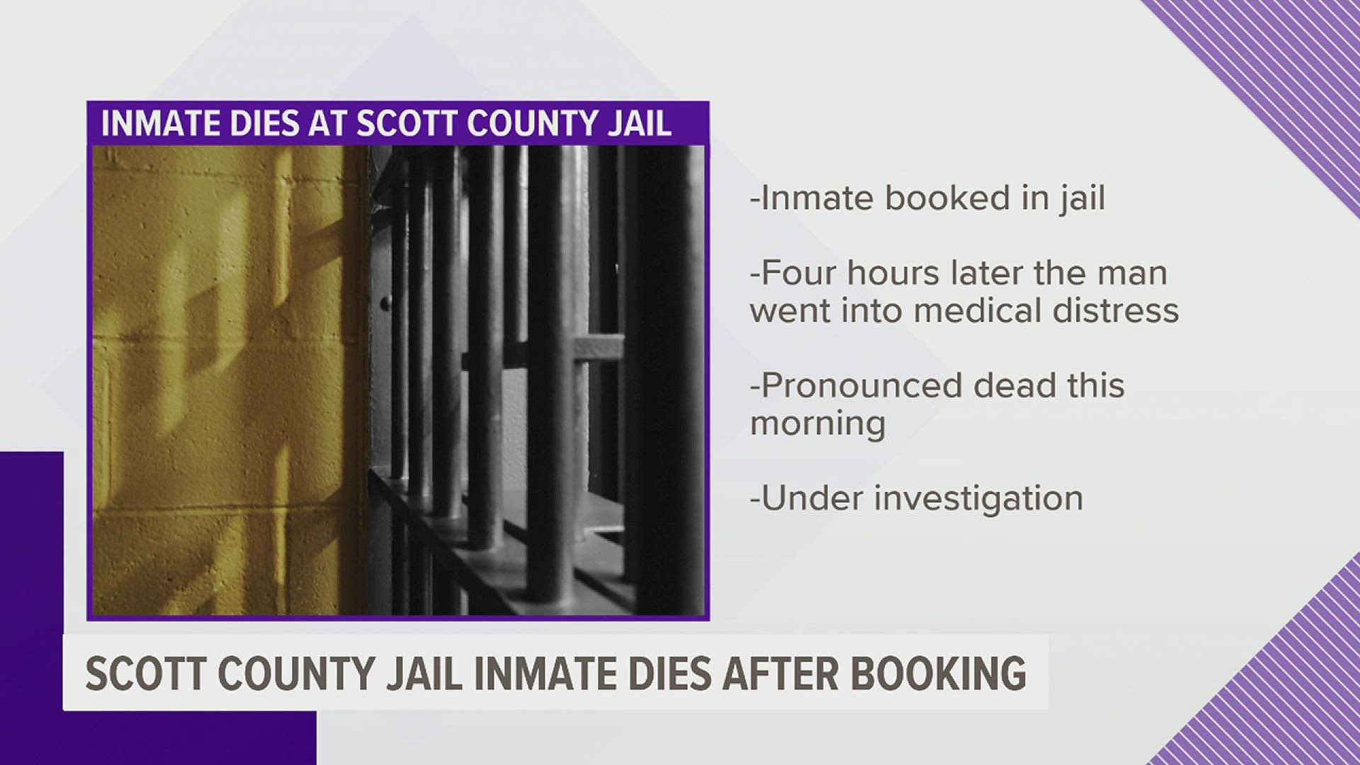 The Iowa Division of Criminal Investigation is investigating the death of an unidentified inmate. An autopsy will be performed "in the near future."