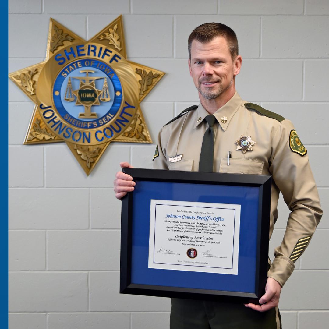 Johnson County Sheriff’s Office becomes first in Iowa to earn ILEAP ...