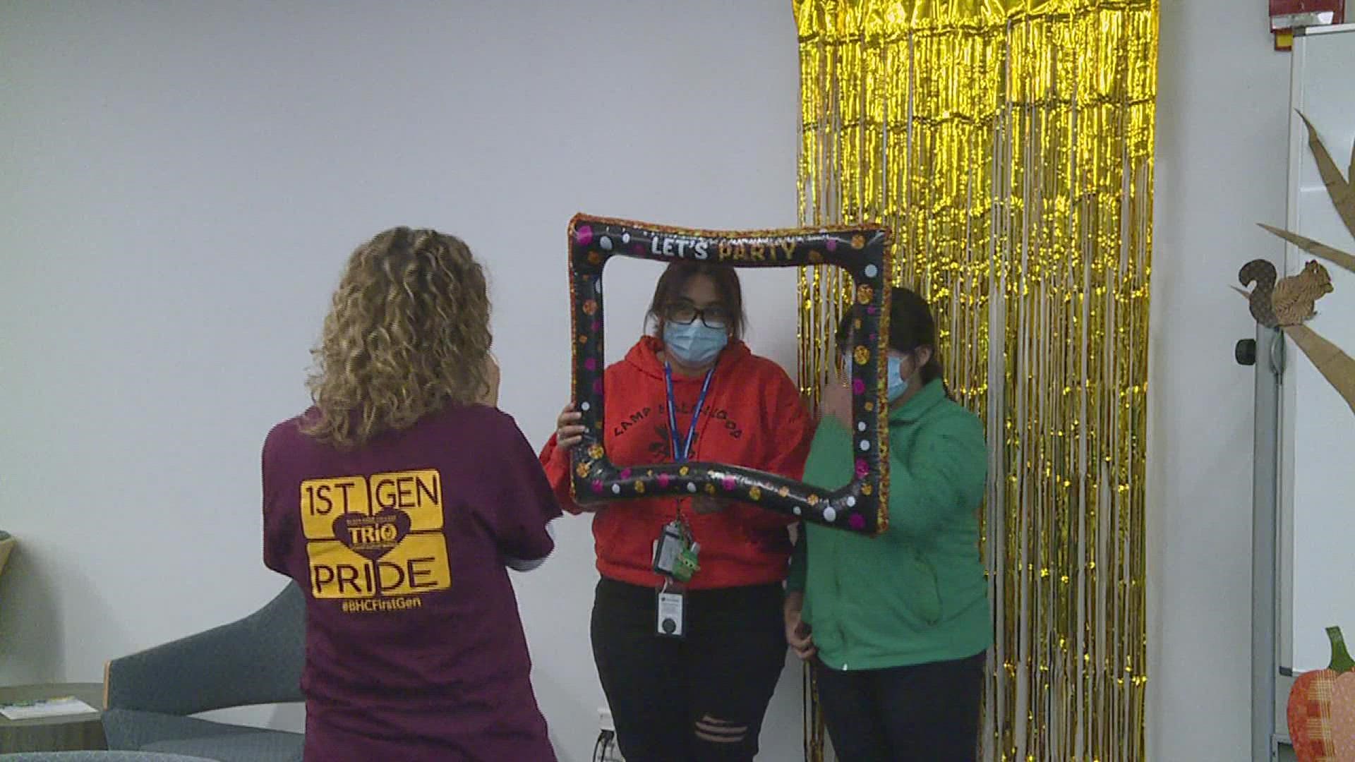 For National First-Generation College Celebration day on Monday, Black Hawk invited students to come play games, take photos and have lunch.