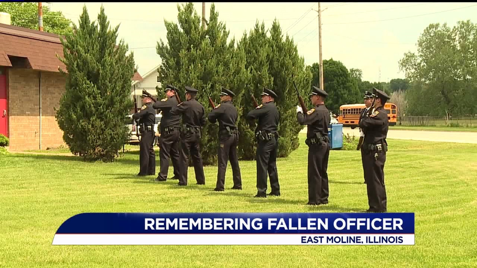 East Moline police memorial ceremony