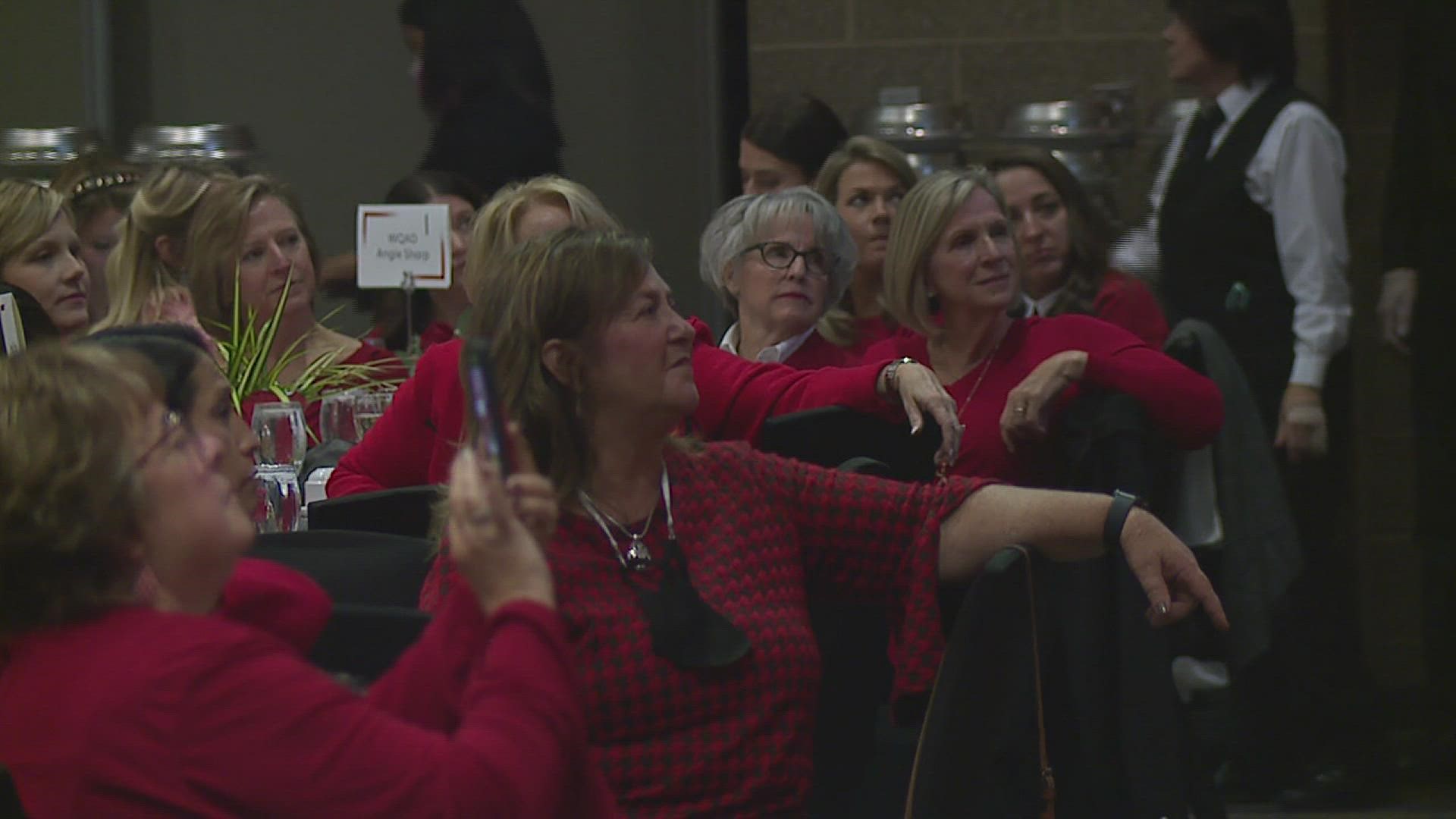 Organizers say the fundraiser exceeded the $80,000 goal as the event started Thursday night.