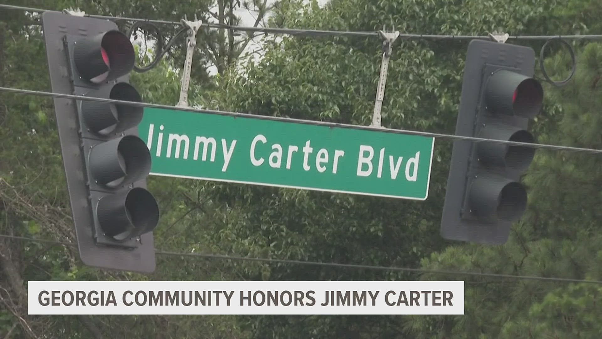 As former President Jimmy Carter rests in hospice, a suburb in Georgia celebrates his legacy.