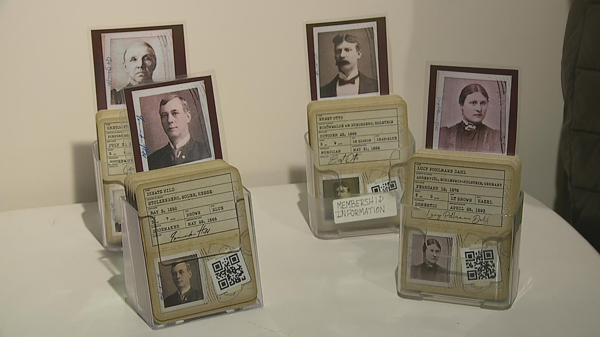 The Immigrant Passport Experience allows visitors to interact with the stories of real people who immigrated to Davenport.