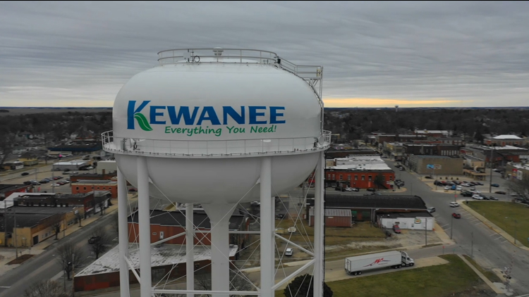 Views of Kewanee from above, courtesy of the News 8 Drone