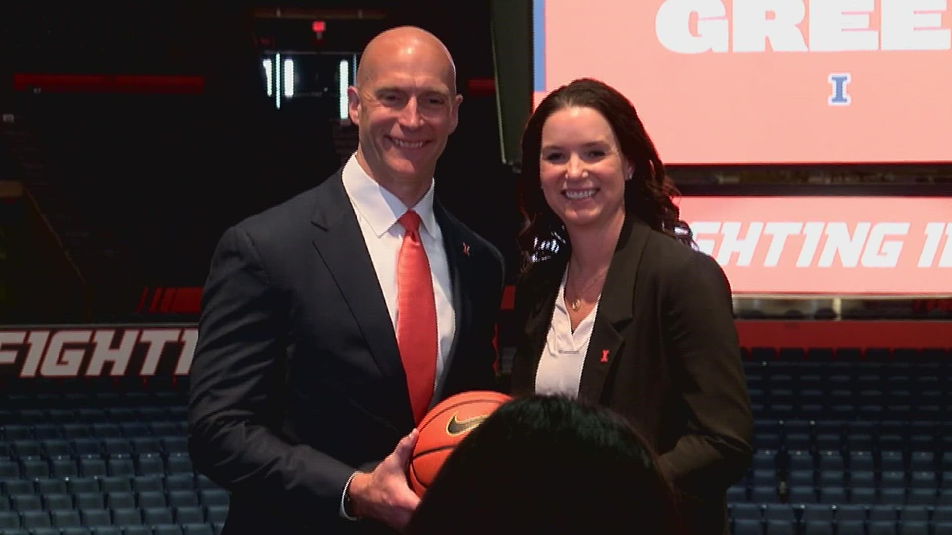 The Illini officially introduced Shauna Green as the 10th coach in program history.