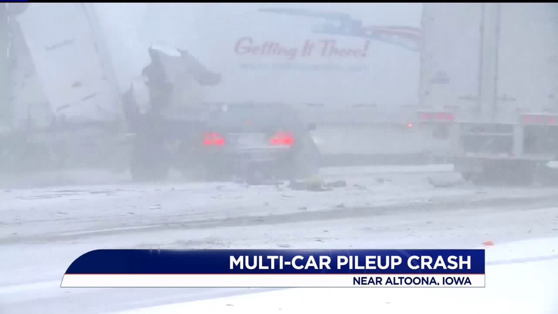 1 seriously injured in 50+ vehicle crash in Iowa