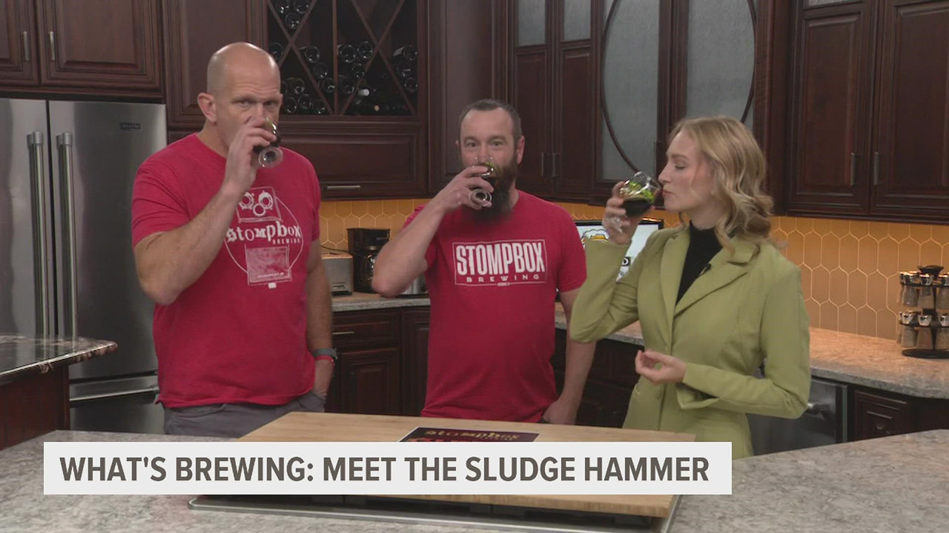 A new beer that's been aging for an entire year is slamming into Stompbox Brewing! Here's how you can get your hands on a Sludge Hammer.