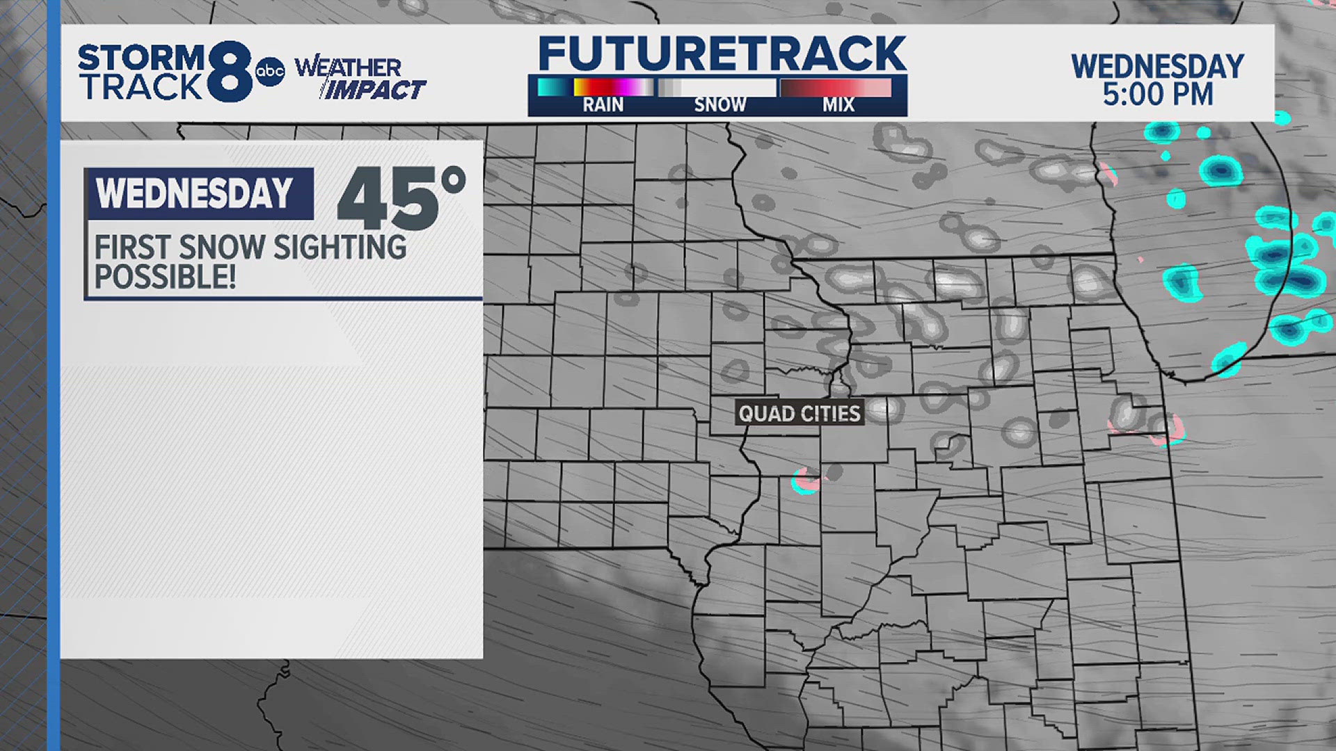 Chance of snow showers this afternoon