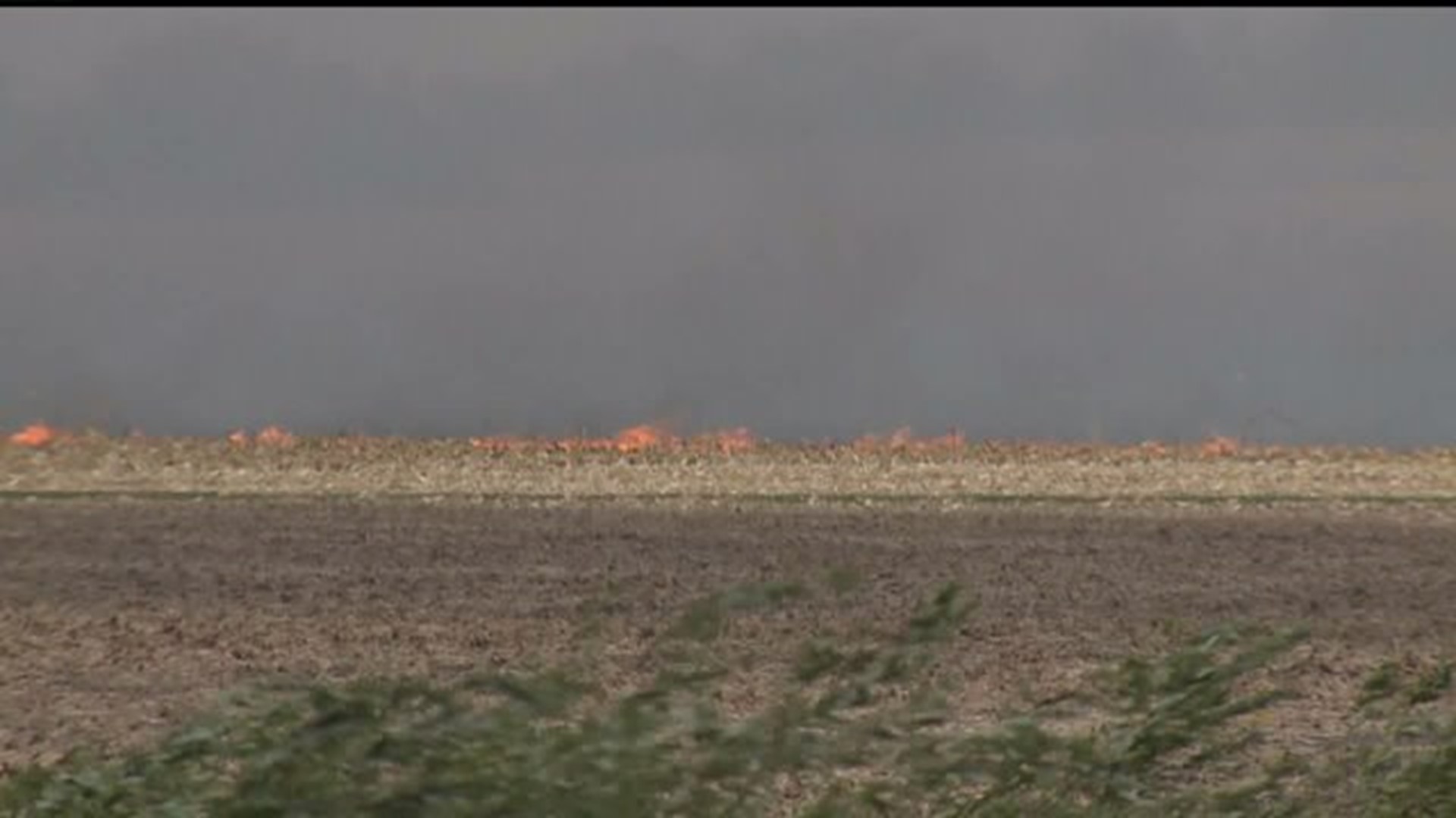 Field fires break out around the Quad Cities area