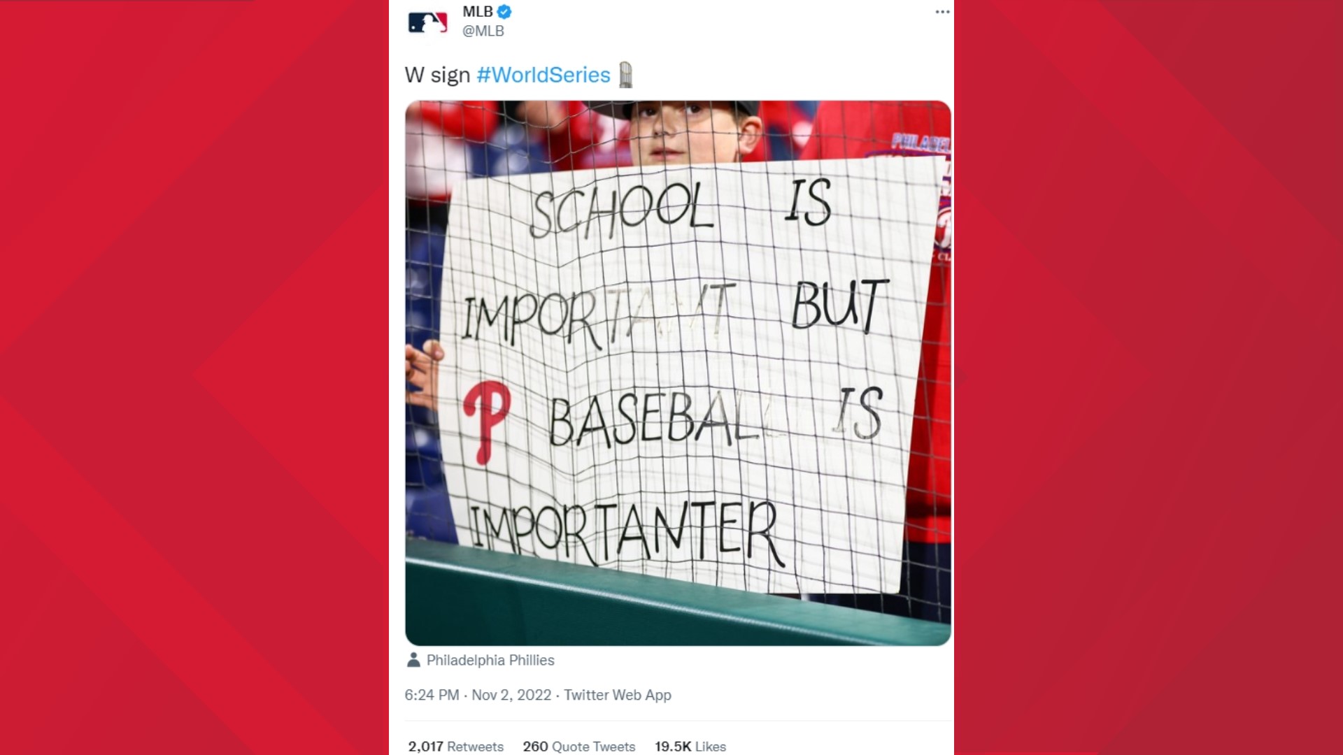 Moline boy goes viral at MLB World Series Games Four and Five between