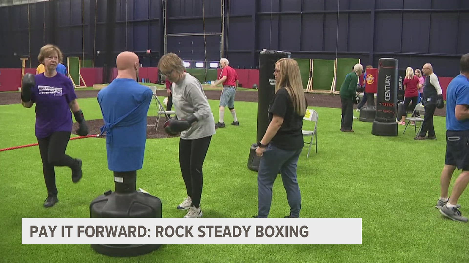 The Rock Steady Boxing Program is an exercise course geared towards patients with Parkinson's. By training on agility and balance, it offsets Parkinson's symptoms.