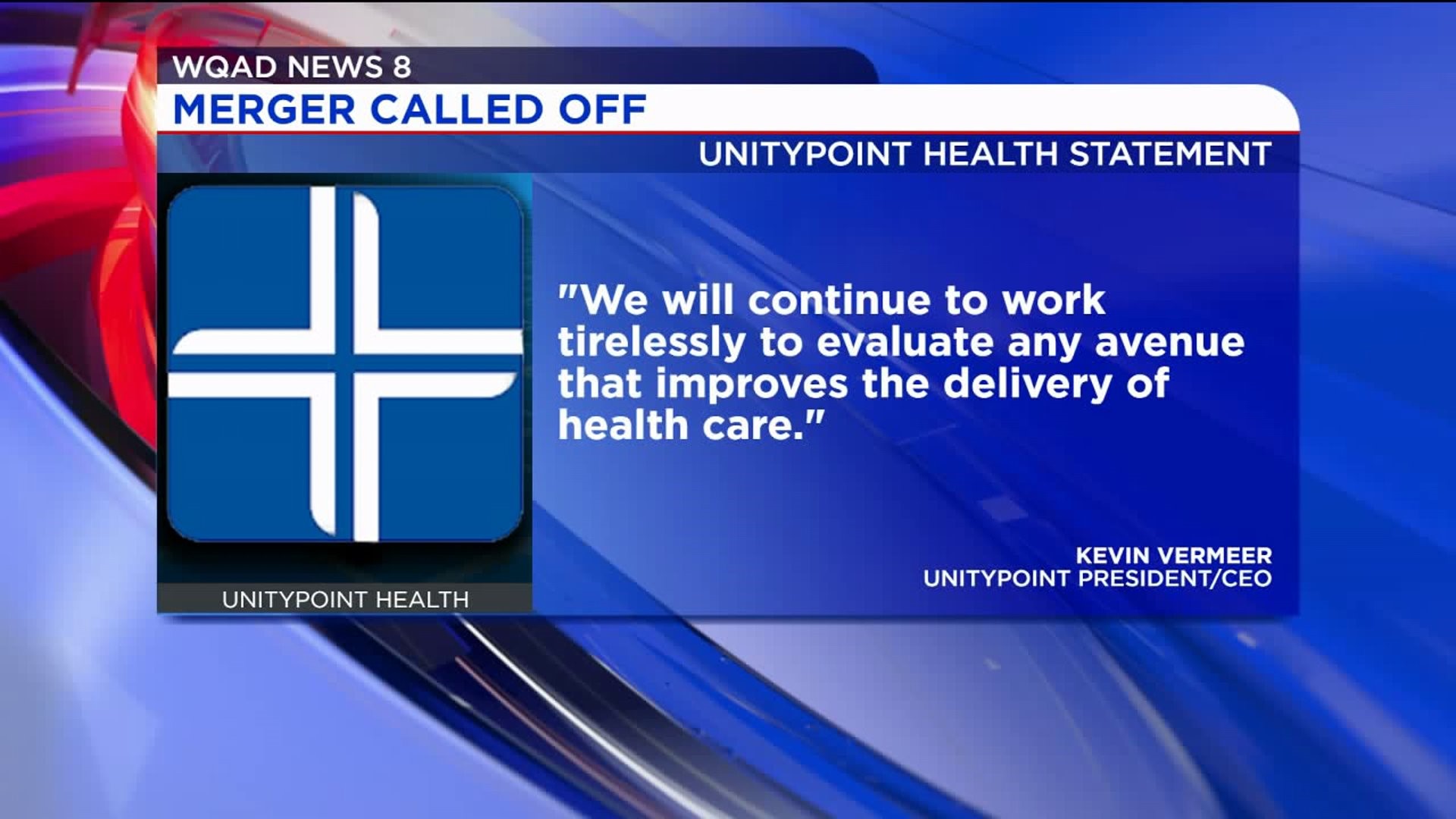 Unity Health Calls off Merger