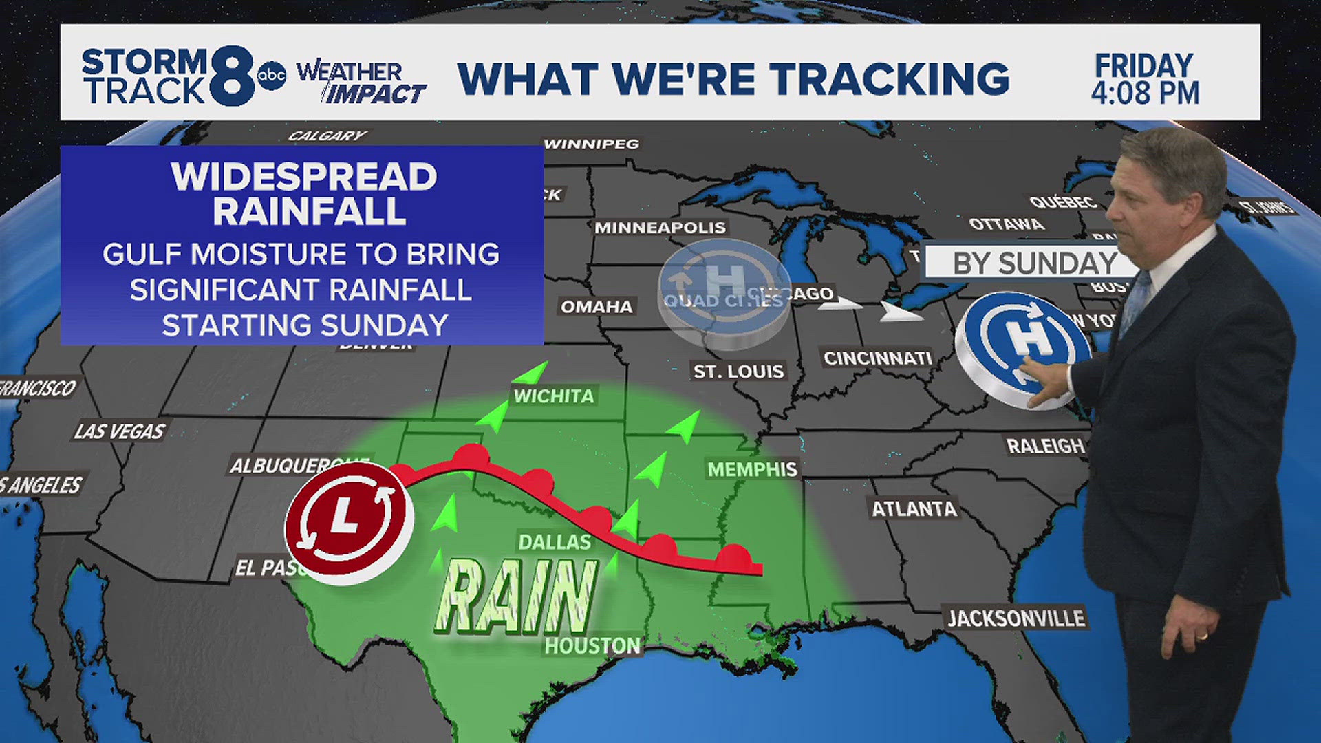 Saturday is your weekend's best before widespread rainfall returns starting Sunday.