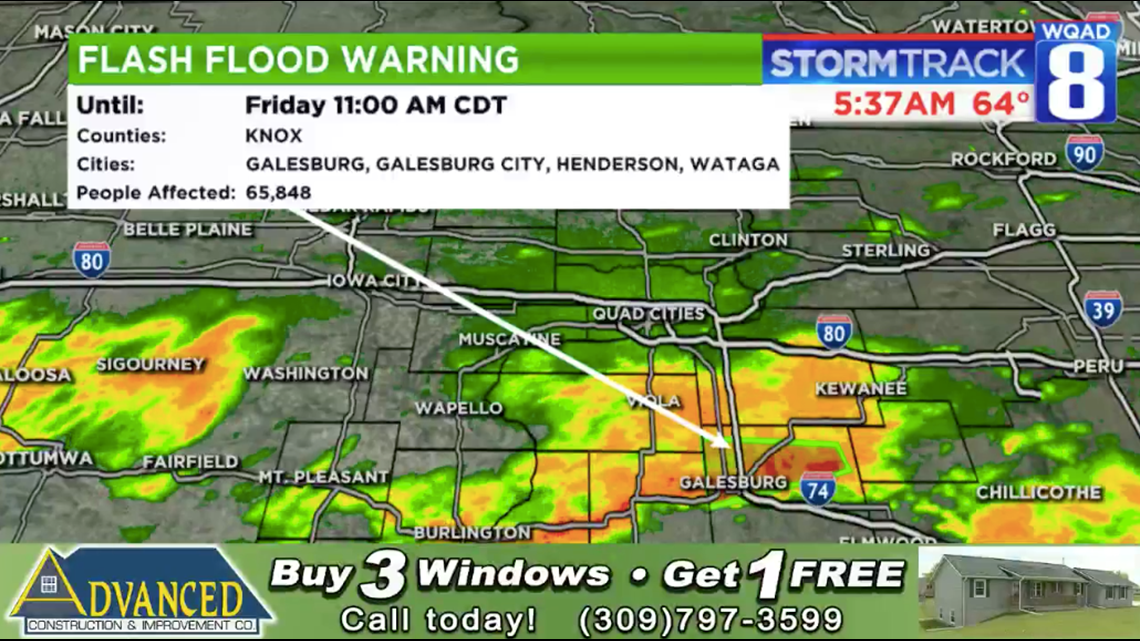 Flash Flood Warning in effect for Knox County