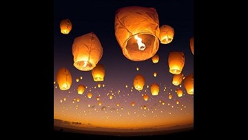 night sky lanterns