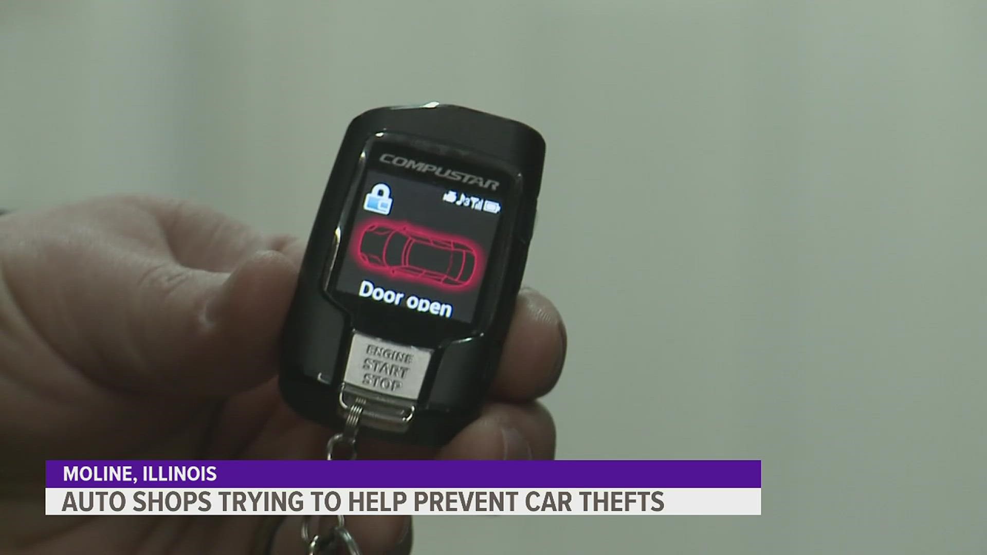 The Moline Police Department reported that 179 vehicles were stolen last year. One auto shop makes a tool that could help lower that number in the future.