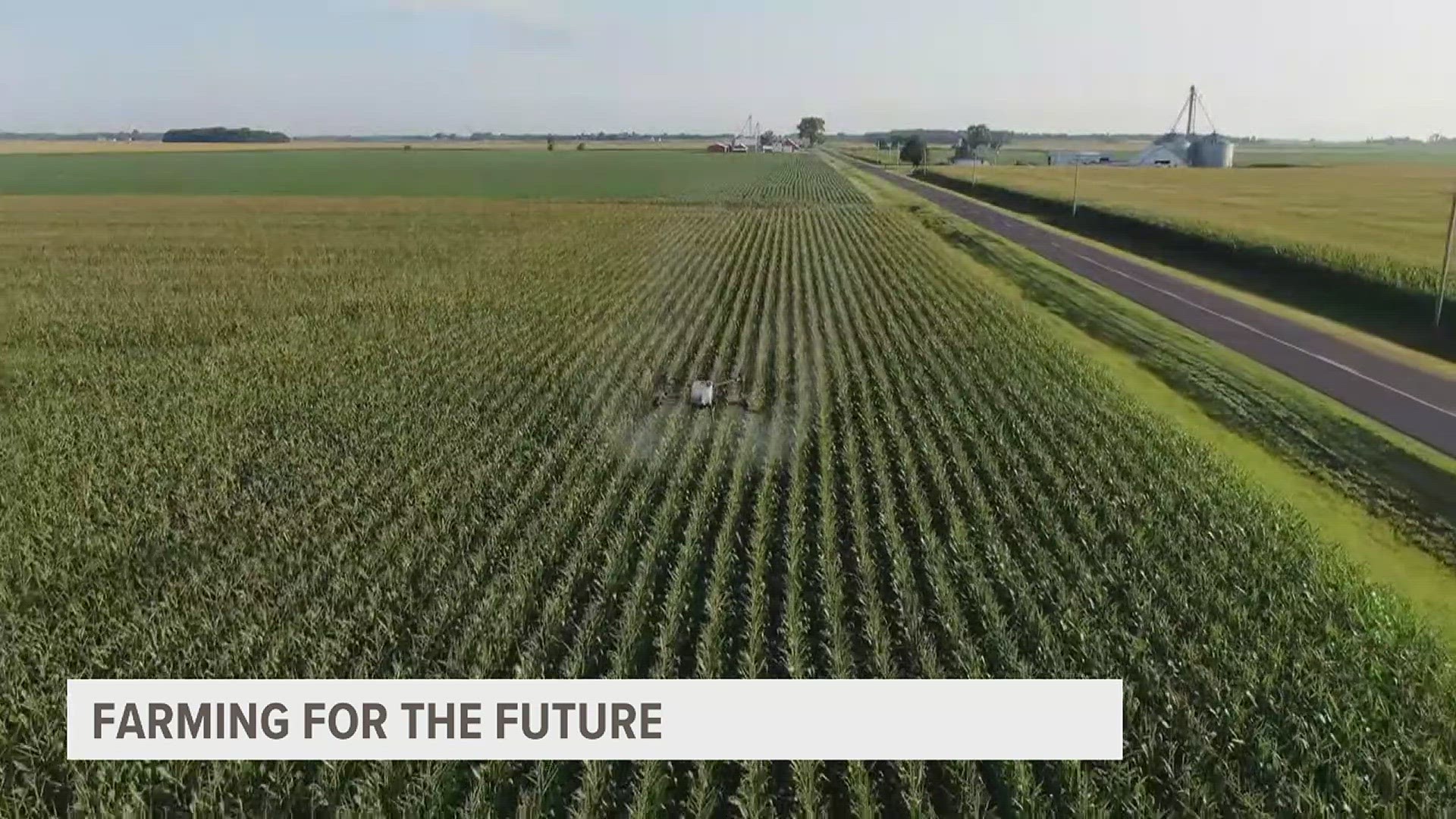 Gripp Custom Farming Corp. has 10 drones that they use as aerial applicators to spray farm fields.